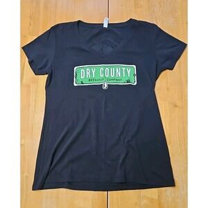 Rare Georgia ATL‎ Dry County Brewing Company Womens Large Shirt V Neck Brewerian